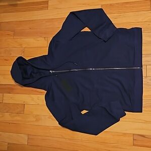NWT Men's CUTS Hyperloop Hoodie Full Zip in Pacific Blue & size XXL w/a few toes
